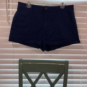 High Waist Navy Women's Shorts